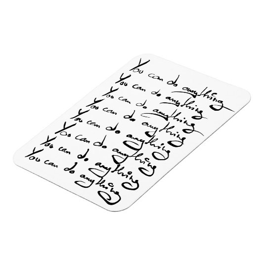 U KUNT IETS DOEN! Inspirerend prijsopgave Magneet (Linkerzijde)