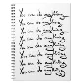 U KUNT IETS DOEN! Inspirerend prijsopgave Notitieboek (Voorkant)