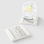 U KUNT IETS DOEN! Inspirerend prijsopgave Stenen Onderzetter (Zijkant)