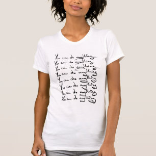 U KUNT IETS DOEN! Inspirerend prijsopgave T-shirt
