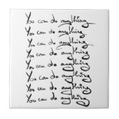 U KUNT IETS DOEN! Inspirerend prijsopgave Tegeltje (Voorkant)