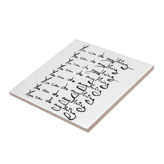 U KUNT IETS DOEN! Inspirerend prijsopgave Tegeltje (Zijkant)