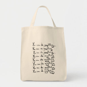 U KUNT IETS DOEN! Inspirerend prijsopgave Tote Bag