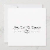U kunt kapitein zijn - Mini Print (Achterkant)