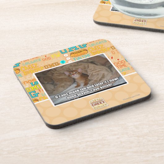 U kunt later het bed maken. bier onderzetter (Linkerzijde)