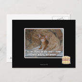 U kunt later het bed maken. briefkaart (Voorkant / Achterkant)