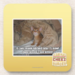 U kunt later het bed maken. onderzetter