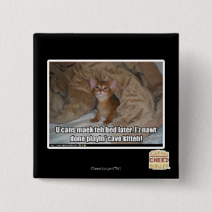 U kunt later het bed maken. vierkante button 5,1 cm