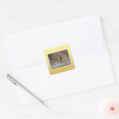 U kunt later het bed maken. vierkante sticker (Envelop)