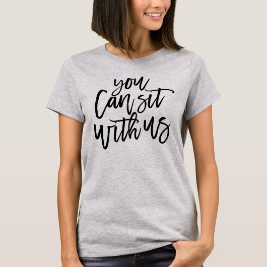U kunt met ons zitten t-shirt (Voorkant)
