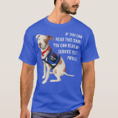 U kunt mijn servicedogs-patches met een hirt-hond t-shirt (Voorkant)