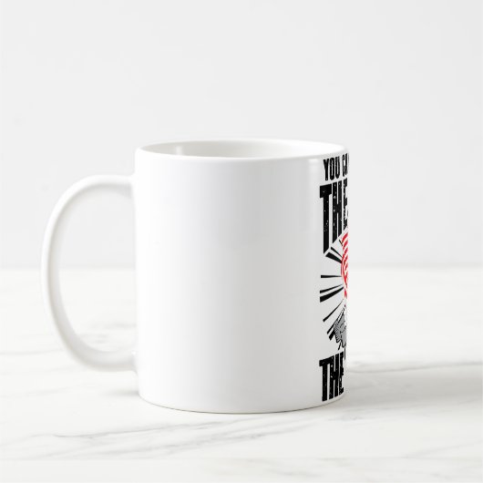 U kunt niet de eerste zonder de tweede verdedigen koffiemok (Links)