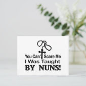 U kunt niet me doen schrikken, werd ik onderwezen briefkaart (Staand voorkant)