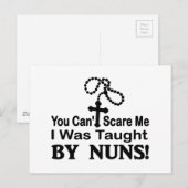 U kunt niet me doen schrikken, werd ik onderwezen briefkaart (Voorkant / Achterkant)