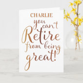 U Kunt Niet Met Pensioen Gaan Van Groot Te Zijn Pe Kaart (Gele Bloem)