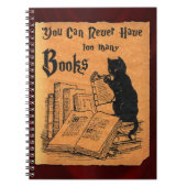 U kunt nooit te veel boekjes notebook hebben notitieboek (Voorkant)