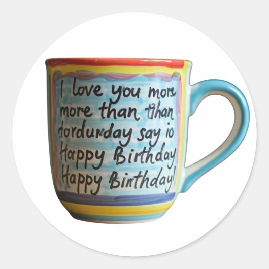 U kunt ook elementen uit deze suggesties combinere ronde sticker (Voorkant)