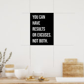 U kunt resultaten of uitzonderingen hebben poster (Keuken)