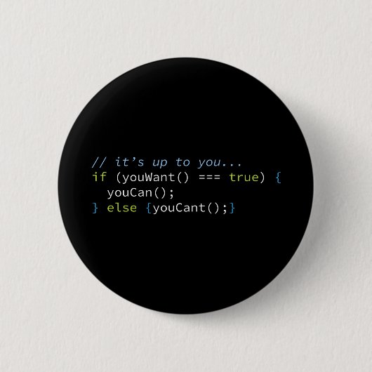 U kunt ronde button 5,7 cm (Voorkant)