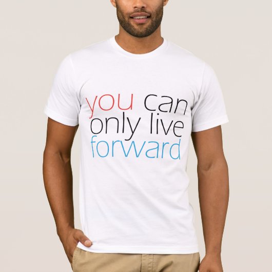 U kunt slechts Levende Citaat van de Motivatie met T-shirt (Voorkant)