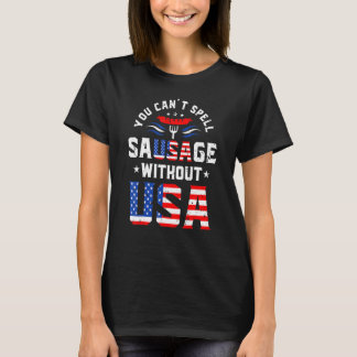 U kunt spellworst zonder de Amerikaanse hotdog van T-shirt