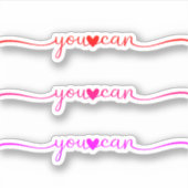 U kunt sticker (Voorkant)