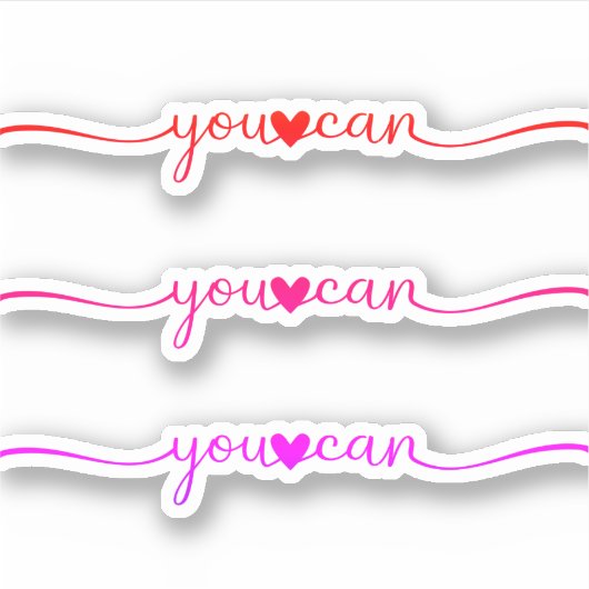 U kunt sticker (Voorkant)