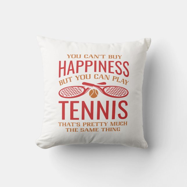 U kunt Tennis afspelen Kussen (Voorkant)