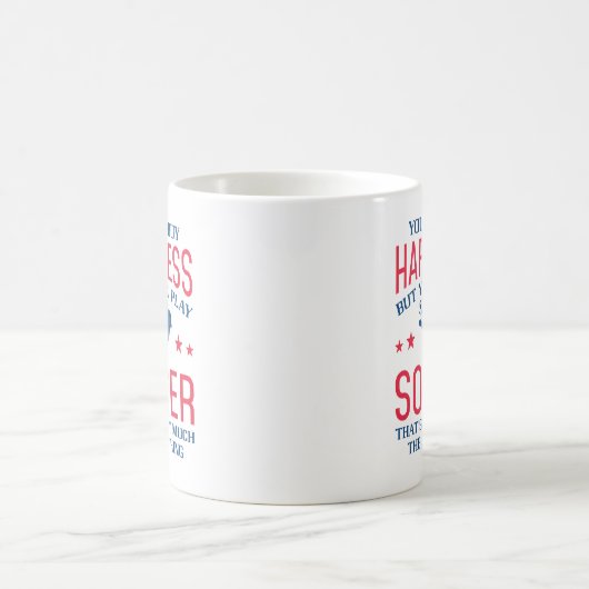 U kunt Voetbal spelen Koffiemok (Center)