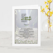 U kunt werkelijk alles doen – Filippenzen 4:13 Kaart (Gele Bloem)