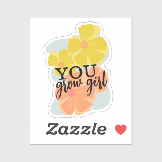 U kweek het Plant van het Manuscript van Meisjesha Sticker (Vel)