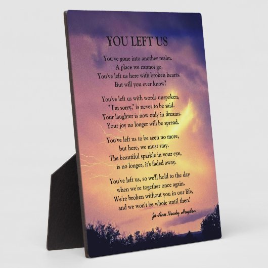 U LAAT ONS POEM. FOTOPLAAT (Zijkant)