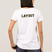 U Layout 2S Gele Baby Doll Fit T-shirt (Achterkant)