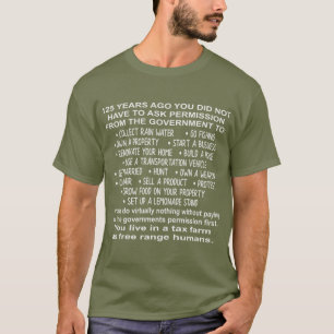 U leeft in een Boerderij van de Belasting als T-shirt