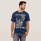 U Loop nooit alleen Autisme T-shirt (Voorkant volledig)
