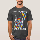 U Loop nooit alleen Autisme T-shirt (Voorkant)