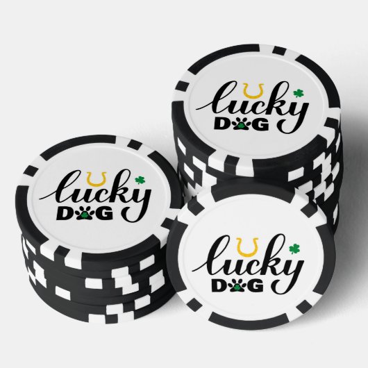 U Lucky Dog Poker Chip (Opstapeling)