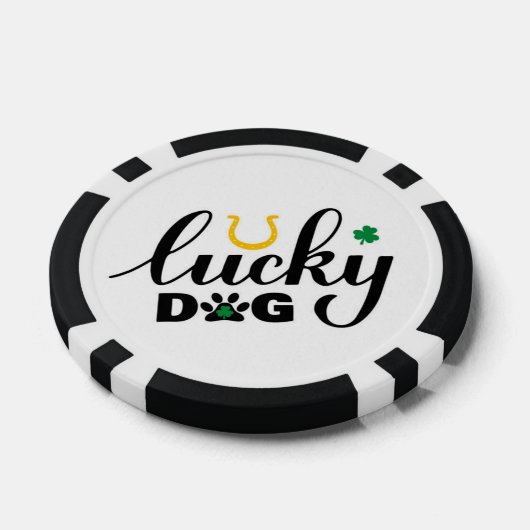 U Lucky Dog Poker Chip (Enkel)