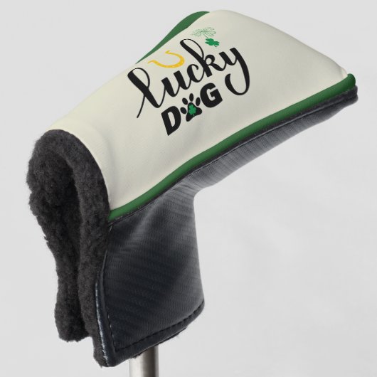 U Lucky Dog Putter Golfheadcover (3/4 voorkant)
