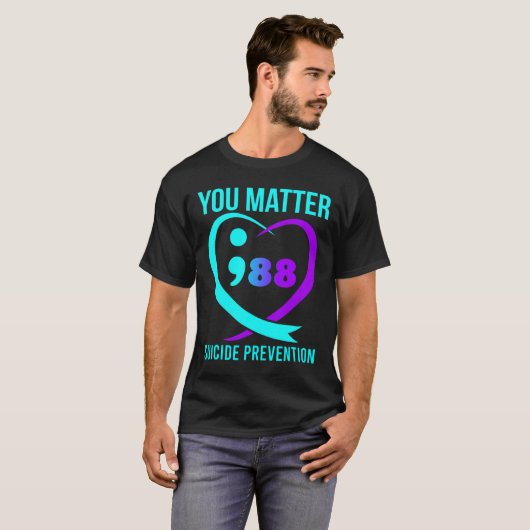 U maakt 988 Zelfmoordpreventie T-shirt (Voorkant volledig)