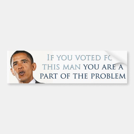 U maakt deel uit van het probleem bumpersticker (Voorkant)