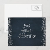 U maakt een Citaat van het Verschil Briefkaart (Voorkant / Achterkant)