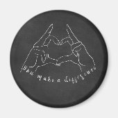 U maakt een Citaat van het Verschil Magneet (Voorkant)