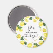U maakt een Differentieel Yellow Lemons Pattern Magneet (Voorkant / Achterkant)