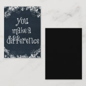 U maakt een Klassiek citaat van het Verschil Informatiekaartje (Voorkant / Achterkant)