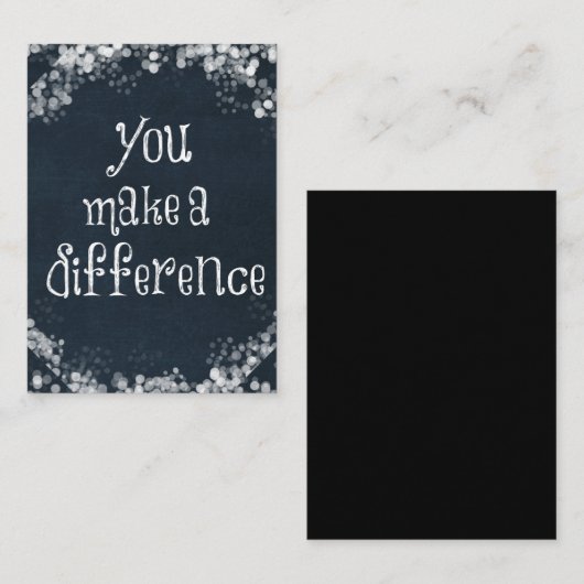 U maakt een Klassiek citaat van het Verschil Informatiekaartje (Voorkant / Achterkant)