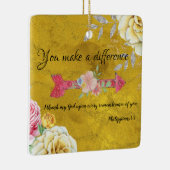 U maakt een Verschil met Manuscript Keramisch Ornament (Rechts)