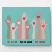 U maakt en bent een geliefde bevestigingstablet fotoplaat (Voorkant)