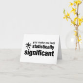 U maakt me Gevoel statistisch Significant Kaart (Gele Bloem)