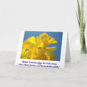 U maakt me Glimlach! De Gele narcissen van de Bedankkaart (Achterkant)